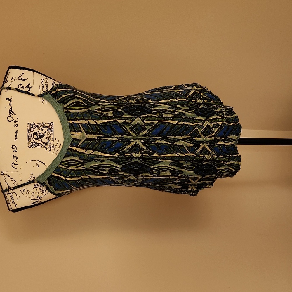 h.i.p. Peacock pattern tank top